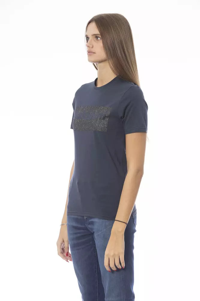 Baldinini Trend Blue Cotton Women T-Shirt by Baldinini Trend