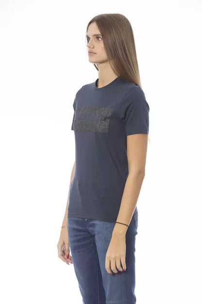 Baldinini Trend Blue Cotton Women T-Shirt by Baldinini Trend