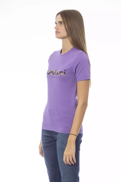 Baldinini Trend Purple Cotton Women T-Shirt by Baldinini Trend
