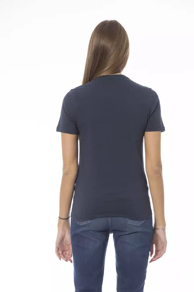 Baldinini Trend Blue Cotton Women T-Shirt by Baldinini Trend