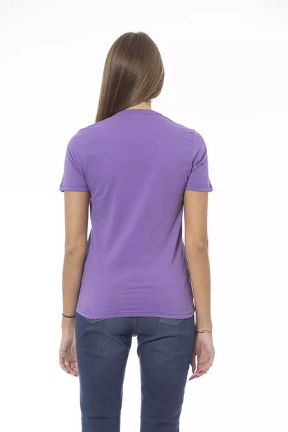 Baldinini Trend Purple Cotton Women T-Shirt by Baldinini Trend