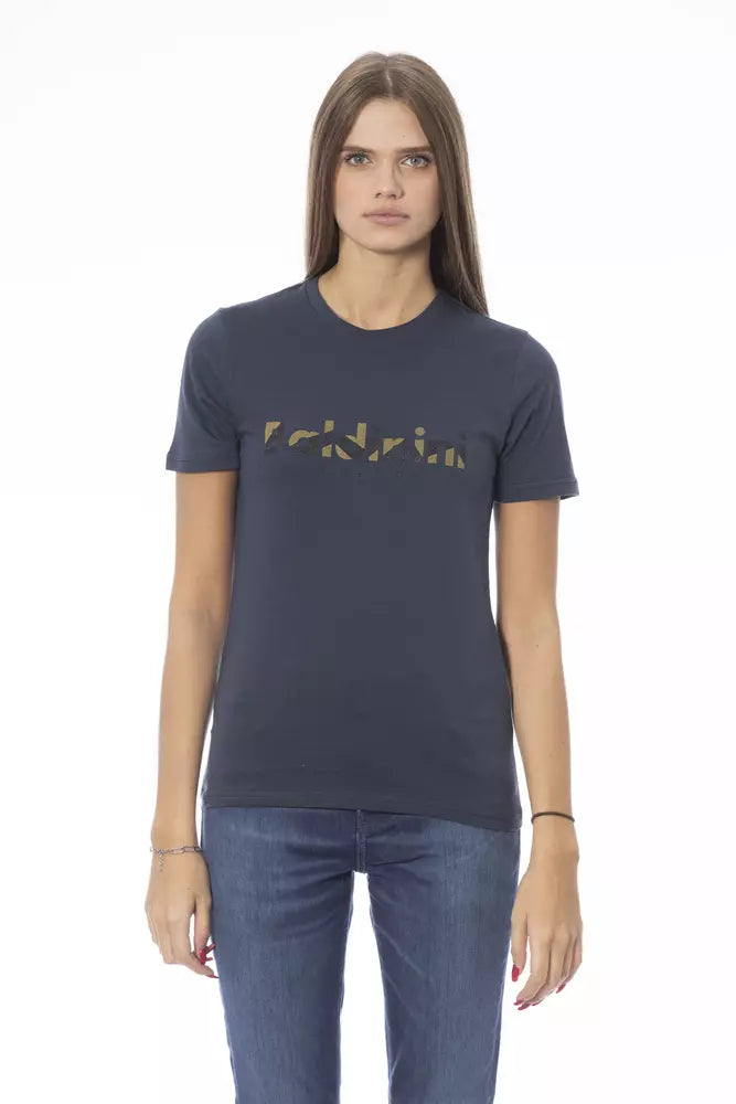 Baldinini Trend Blue Cotton Women T-Shirt by Baldinini Trend