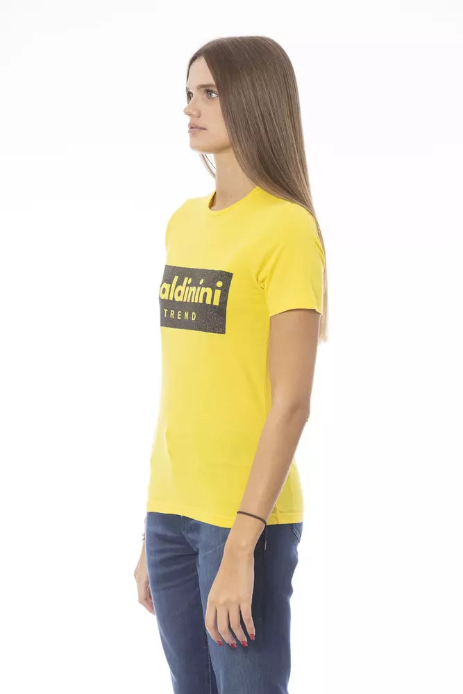 Baldinini Trend Yellow Cotton Women T-Shirt by Baldinini Trend