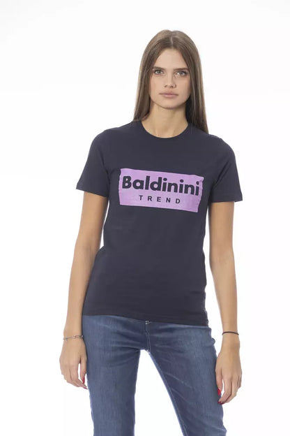 Baldinini Trend Blue Cotton Women T-Shirt by Baldinini Trend