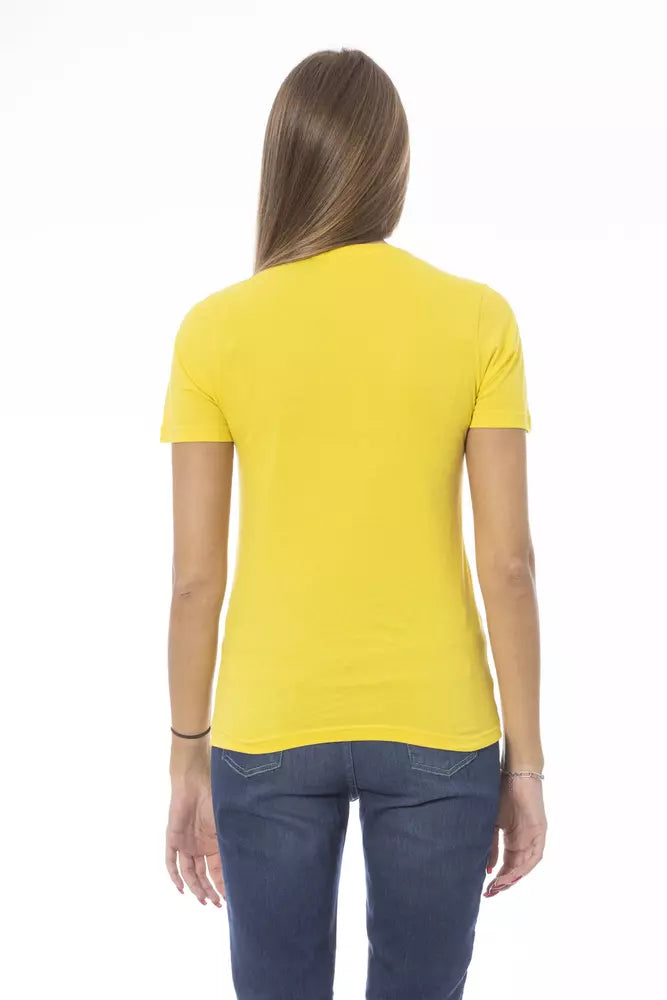 Baldinini Trend Yellow Cotton Women T-Shirt by Baldinini Trend
