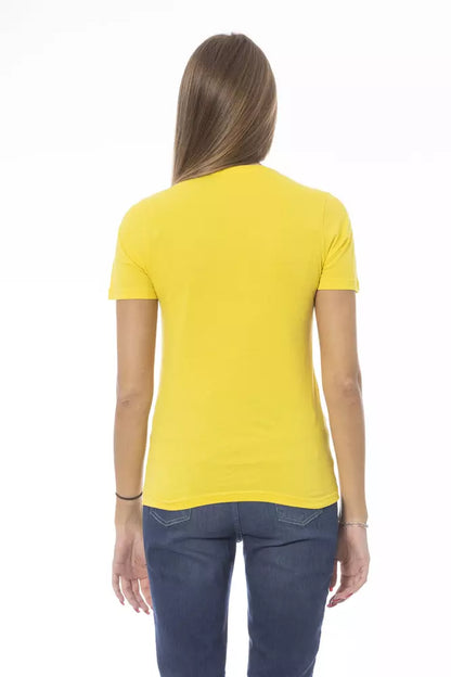 Baldinini Trend Yellow Cotton Women T-Shirt by Baldinini Trend