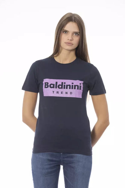 Baldinini Trend Blue Cotton Women T-Shirt by Baldinini Trend