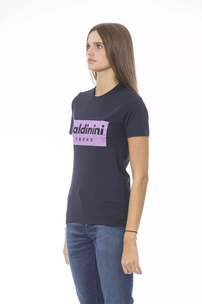 Baldinini Trend Blue Cotton Women T-Shirt by Baldinini Trend