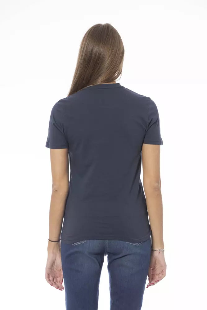 Baldinini Trend Blue Cotton Women T-Shirt by Baldinini Trend