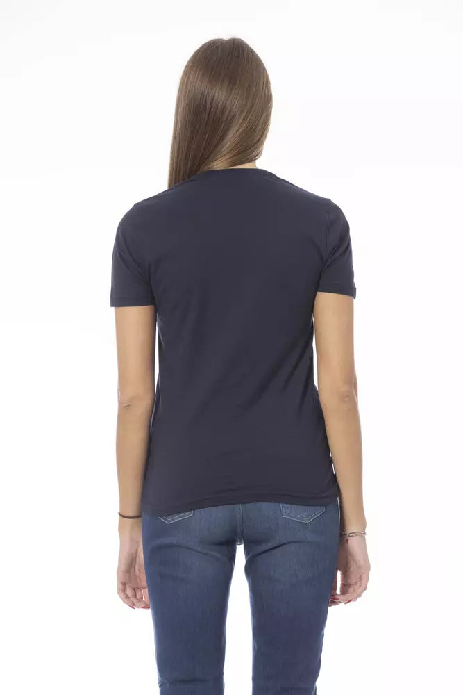 Baldinini Trend Blue Cotton Women T-Shirt by Baldinini Trend