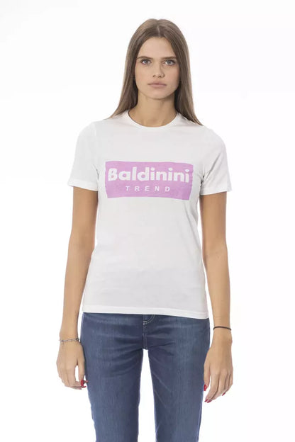 Baldinini Trend White Cotton Women T-Shirt by Baldinini Trend