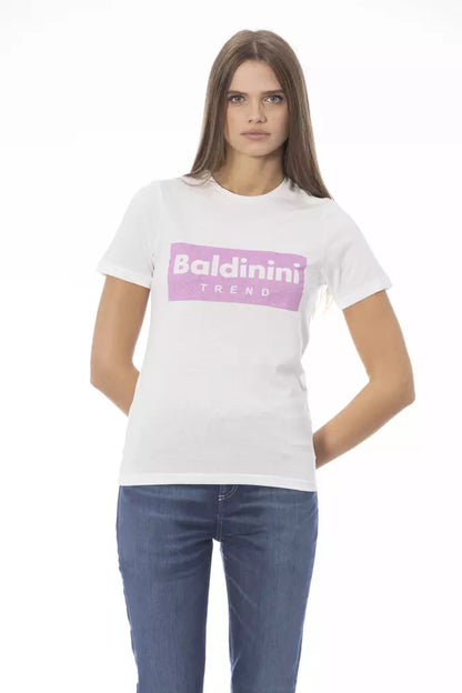 Baldinini Trend White Cotton Women T-Shirt by Baldinini Trend