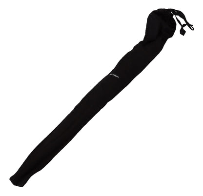 Dolce &amp; Gabbana Brown Striped Leather Handle Collapsible Sartoria Umbrella