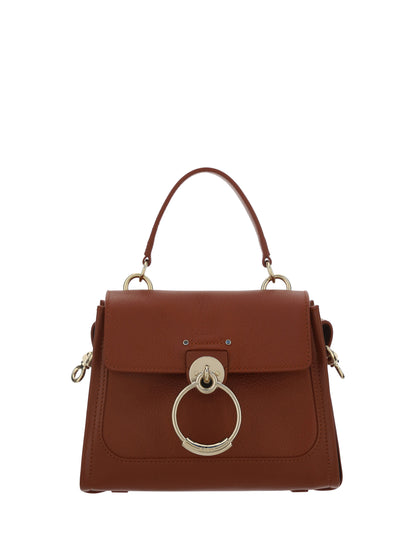 Sac à main Chloé élégant en cuir de veau marron sépia