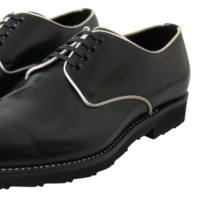 Chaussures habillées noires et blanches élégantes pour hommes Dolce &amp; Gabbana
