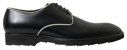 Chaussures habillées noires et blanches élégantes pour hommes Dolce &amp; Gabbana
