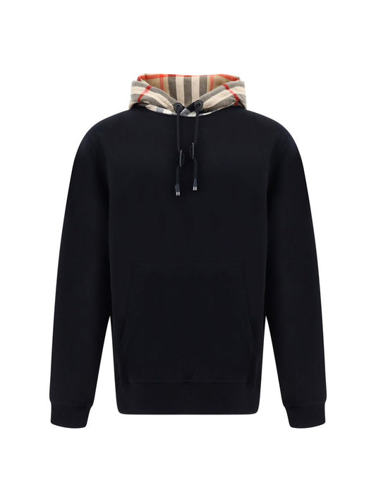 Sweat à capuche Burberry élégant et oversize noir Samuel
