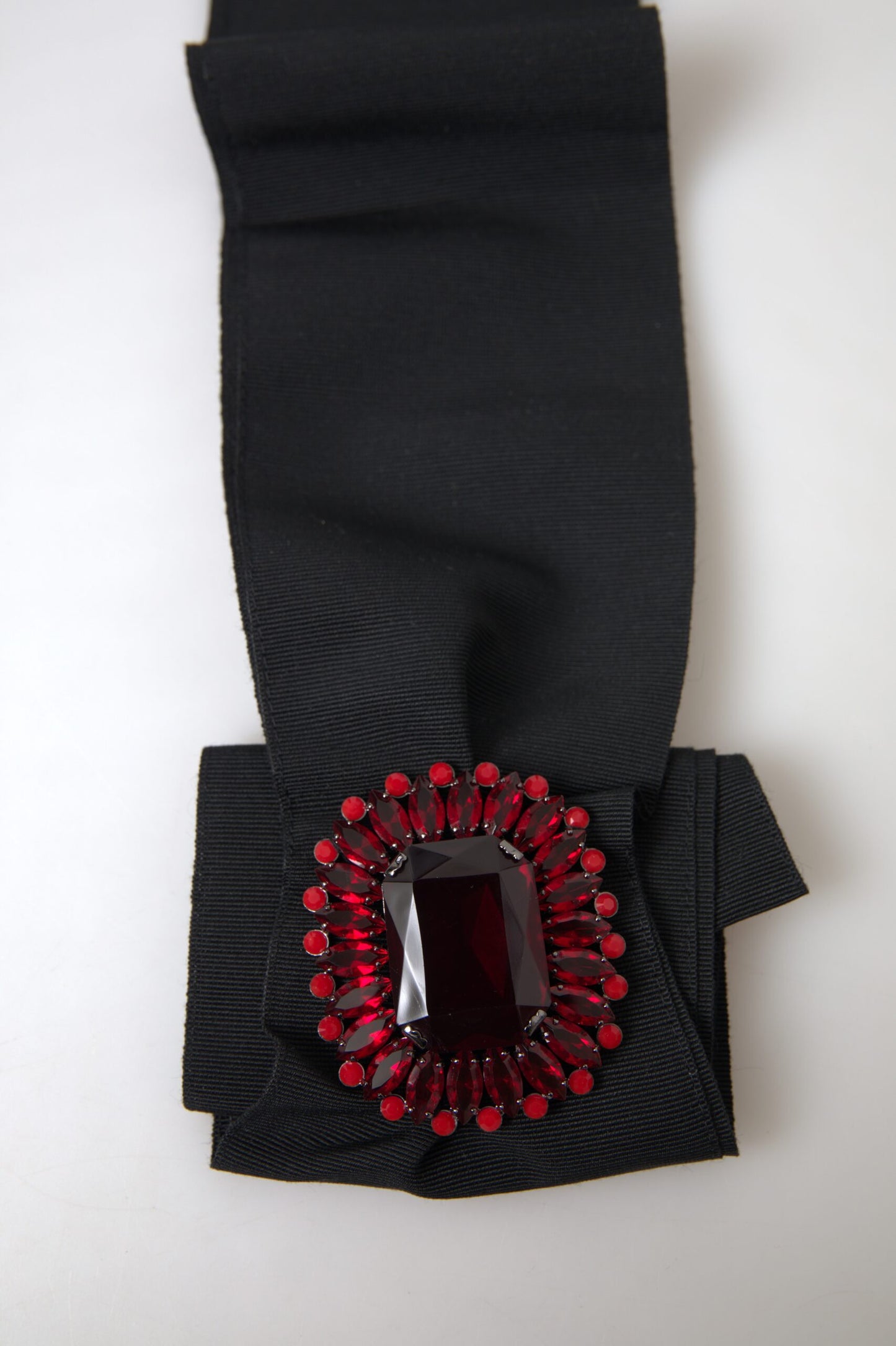 Ceinture noire ornée exquise Dolce &amp; Gabbana