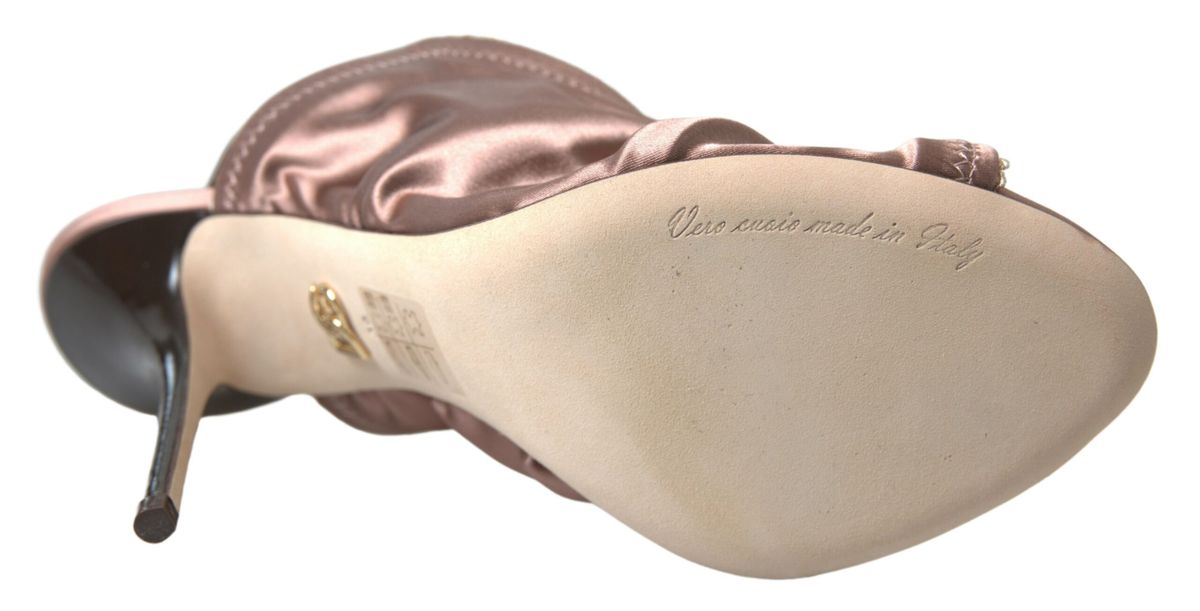 Dolce &amp; Gabbana Light brown Slingback Corset Style Fastening stiletto heels