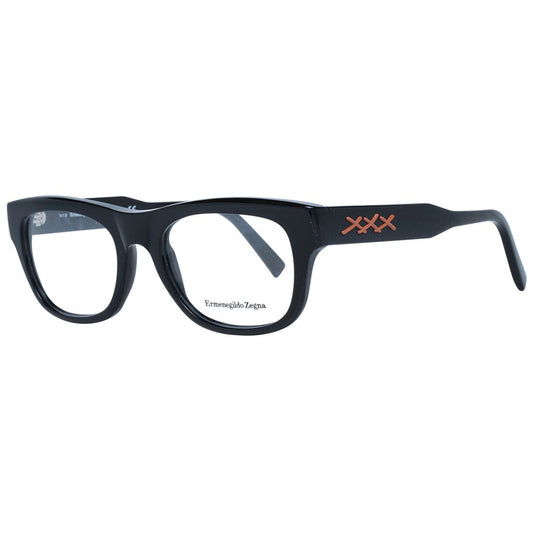 Montures de lunettes noires Ermenegildo Zegna pour homme