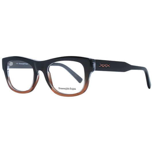 Montures de lunettes marron Ermenegildo Zegna pour homme