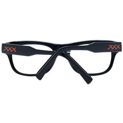 Montures de lunettes noires Ermenegildo Zegna pour homme