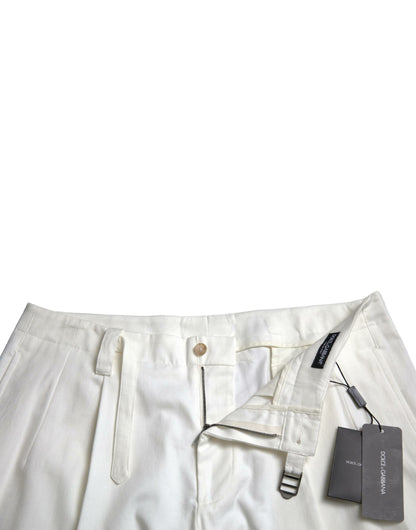 Dolce &amp; Gabbana - Bermuda en denim blanc élégant
