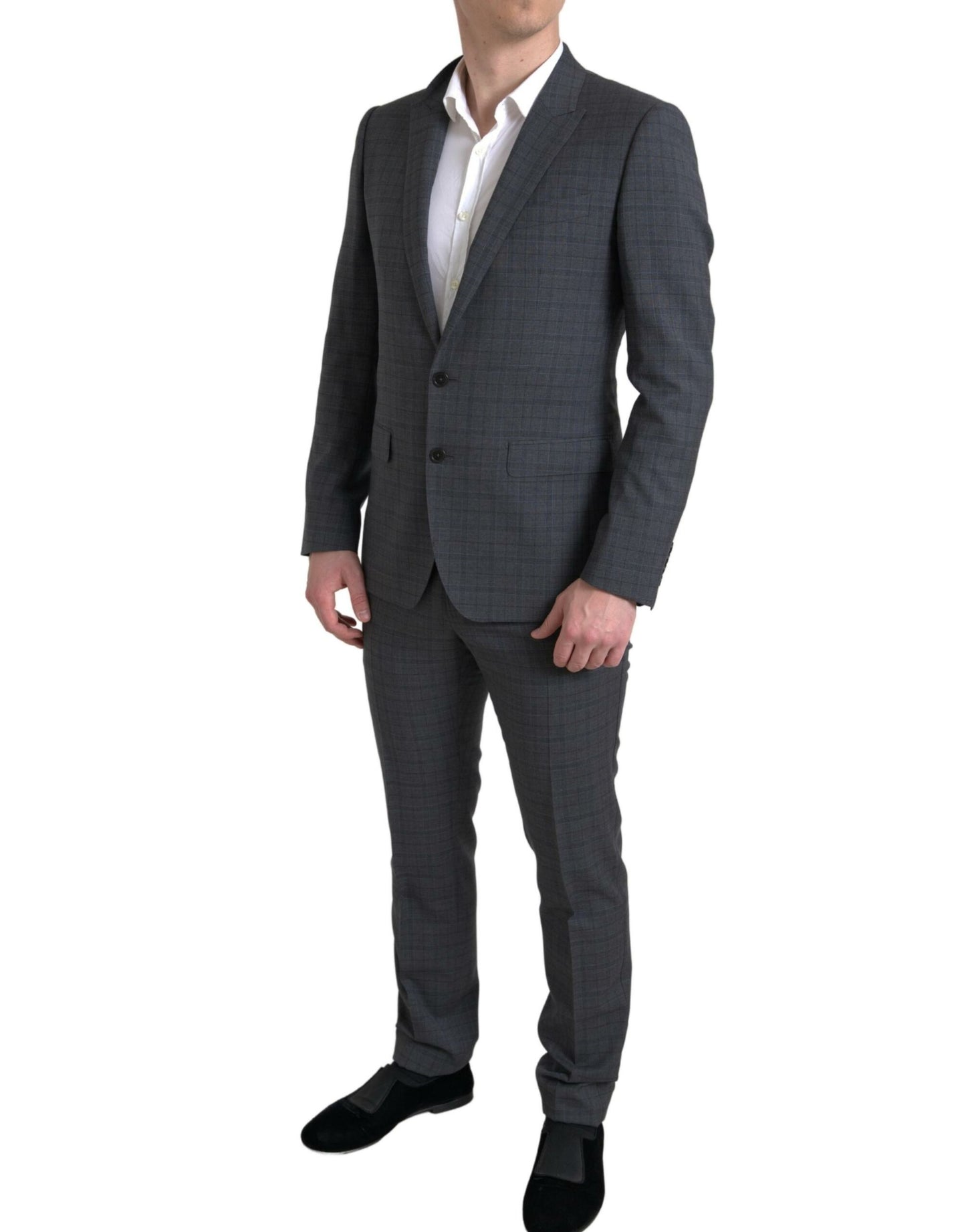 Dolce &amp; Gabbana Gray 2 Piece Single Breasted MARTINI Suit