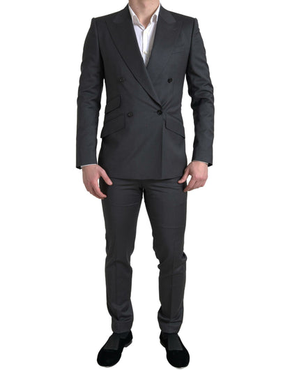 Dolce &amp; Gabbana Gray 2 Piece Double Breasted SICILIA Suit