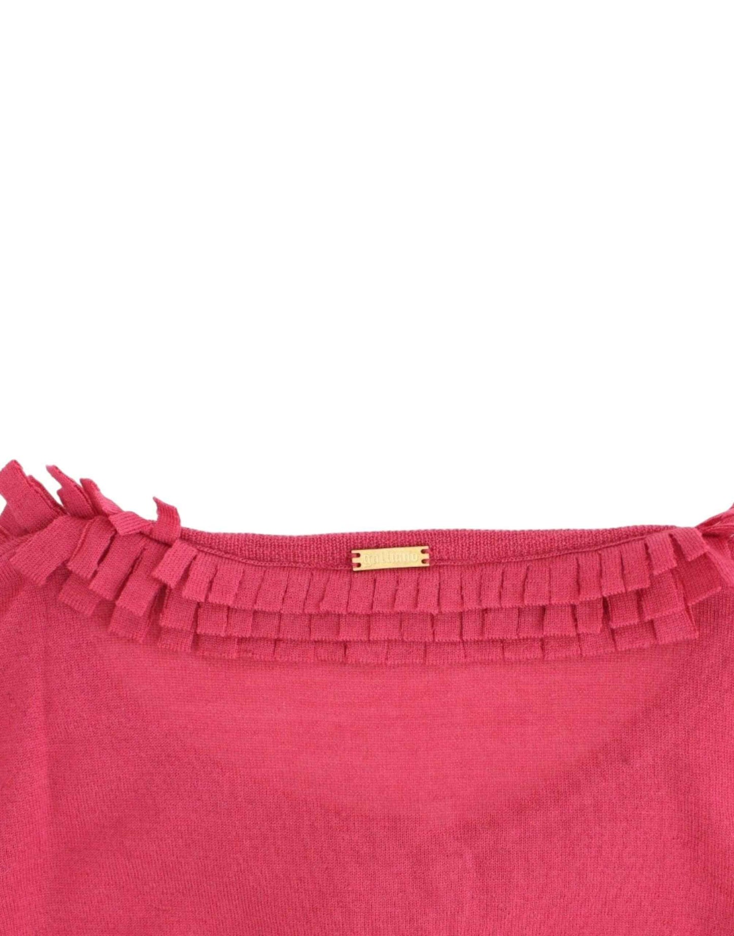 John Galliano Pink wool cardigan