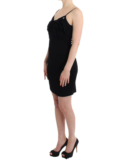 John Galliano Bovenknielengte Viscose Cocktailjurk - Zwart