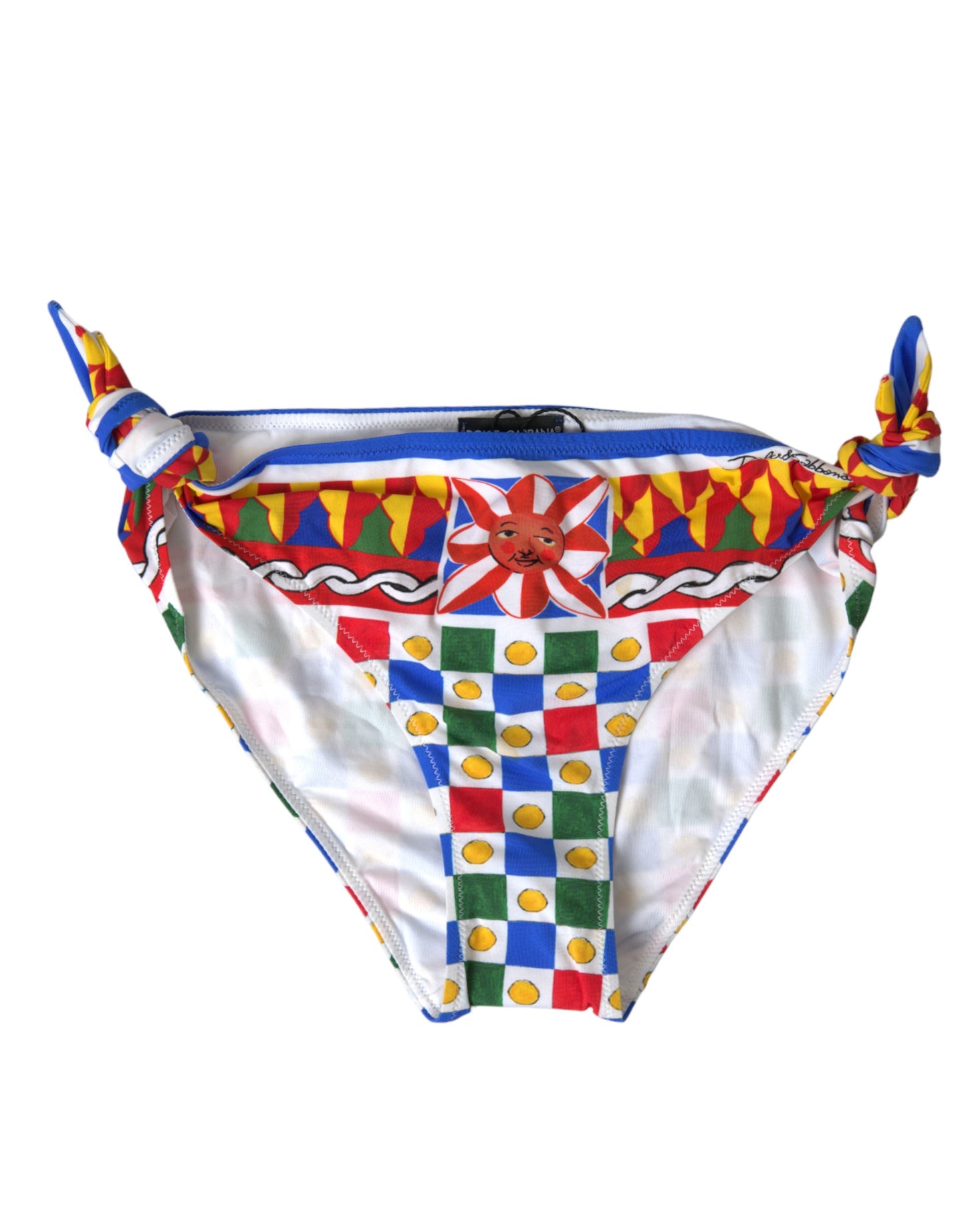 Dolce &amp; Gabbana Bas de bikini imprimé Carretto multicolore