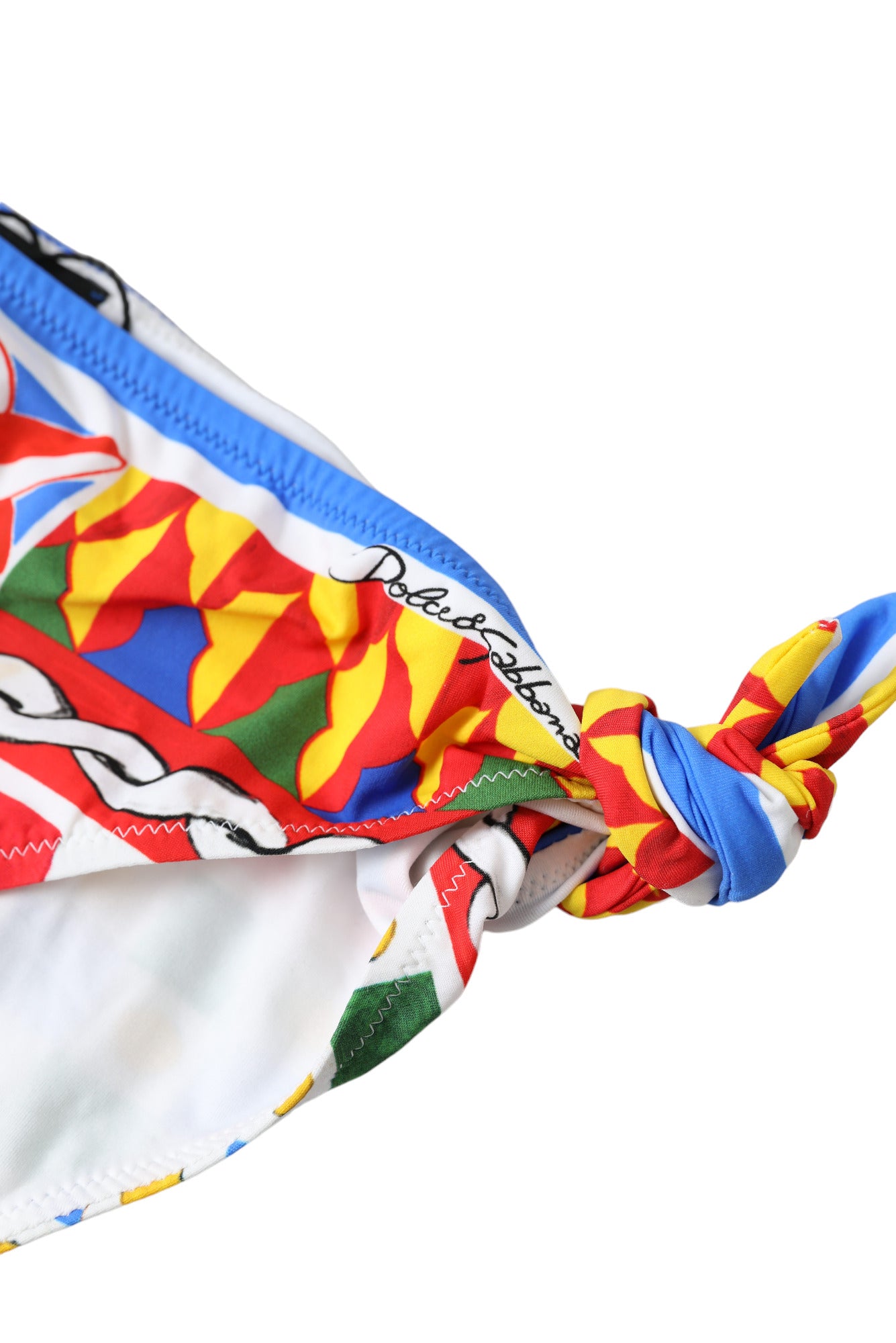 Dolce &amp; Gabbana Bas de bikini imprimé Carretto multicolore