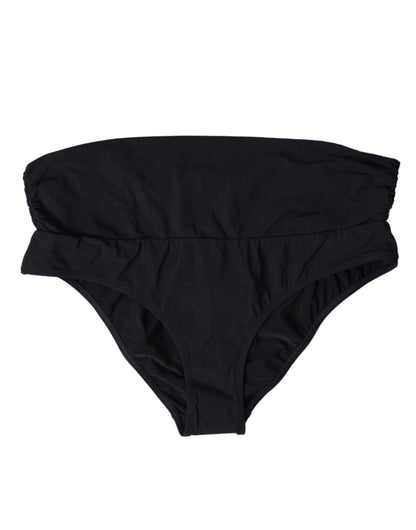 Bas de bikini noir élégant Dolce &amp; Gabbana : l'élégance ultime pour la plage