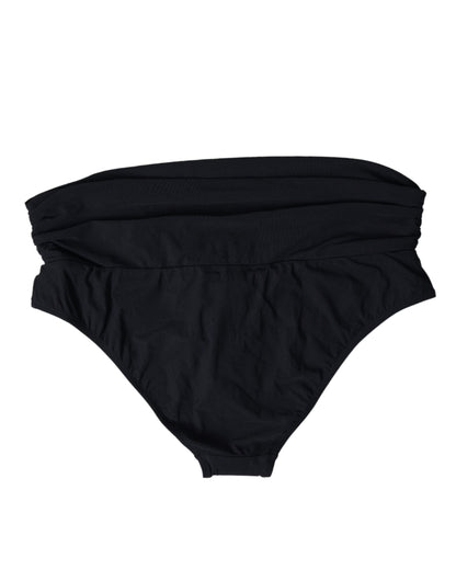 Bas de bikini noir élégant Dolce &amp; Gabbana : l'élégance ultime pour la plage