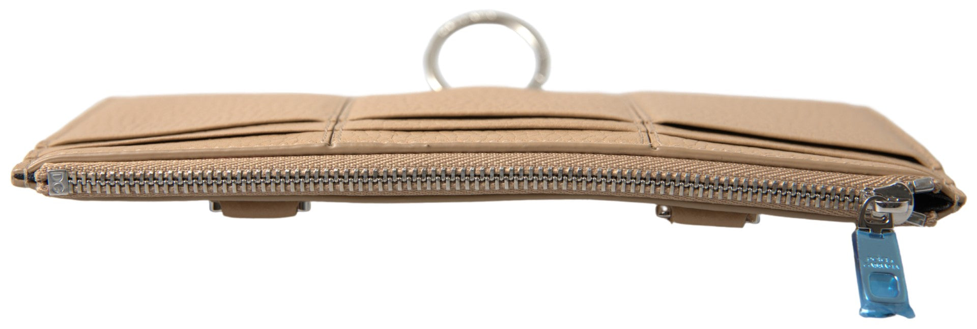 Dolce & Gabbana Beige Leather Shoulder Cardholder Shoulder Strap Wallet by Dolce & Gabbana