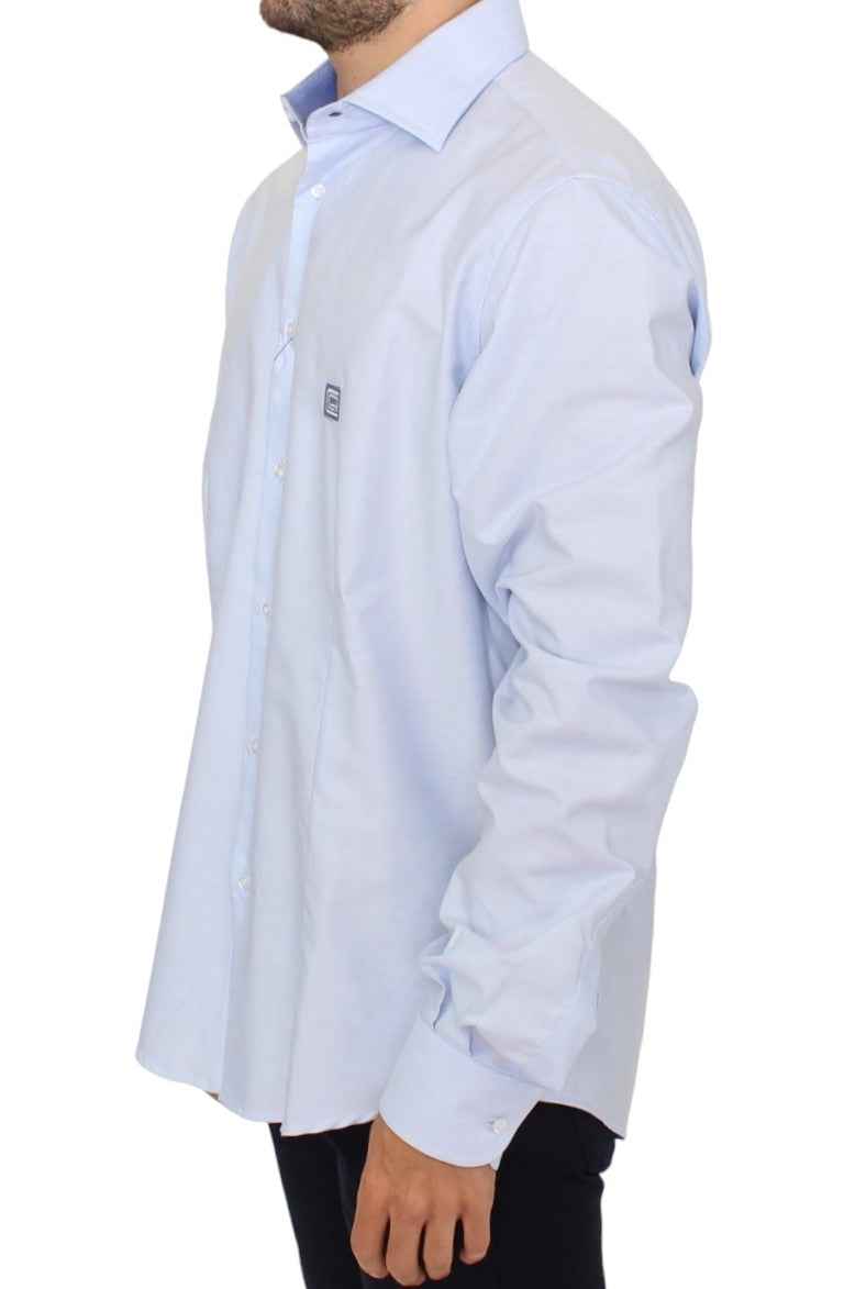 Cavalli Light blue cotton shirt by Cavalli