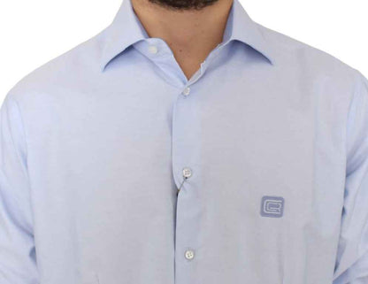 Cavalli Light blue cotton shirt by Cavalli