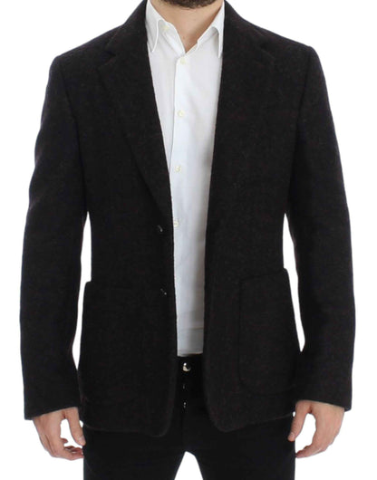 Dolce & Gabbana Bordeaux alpaga two button blazer
