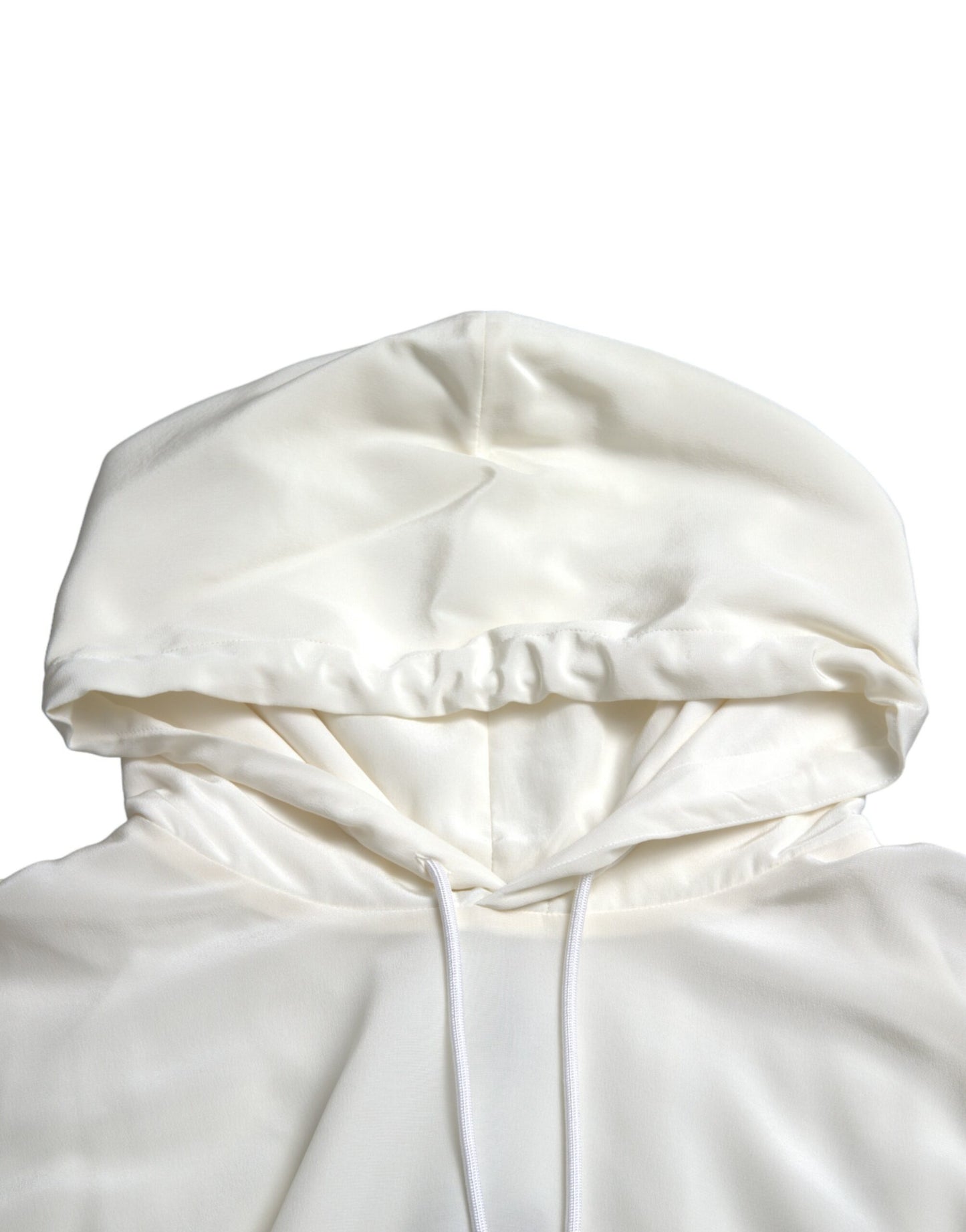 Dolce & Gabbana White Floral Print Hooded Pullover Sweater by Dolce & Gabbana