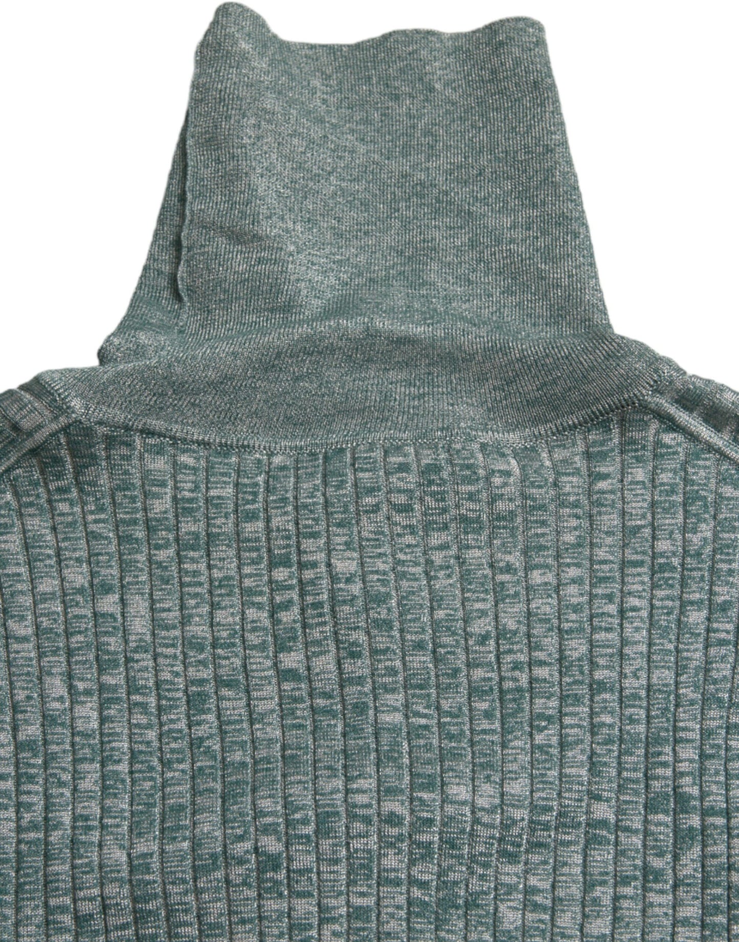 Dolce & Gabbana Green Polyester Turtleneck Pullover Sweater by Dolce & Gabbana