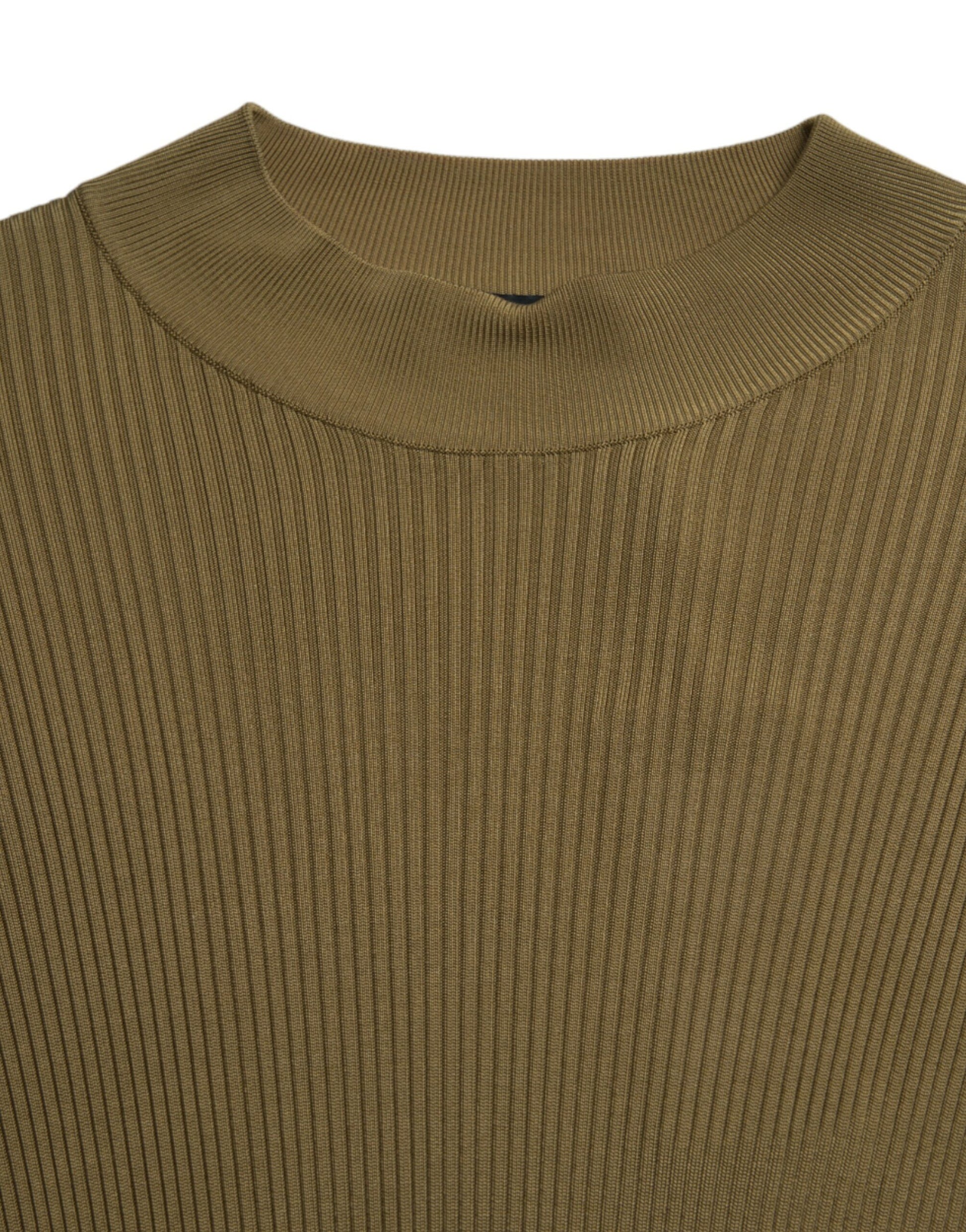 Dolce & Gabbana Army Green Viscose Crewneck Pullover Sweater by Dolce & Gabbana