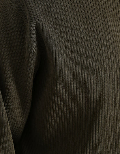 Dolce & Gabbana Green Viscose Crew Neck Men Pullover Sweater by Dolce & Gabbana