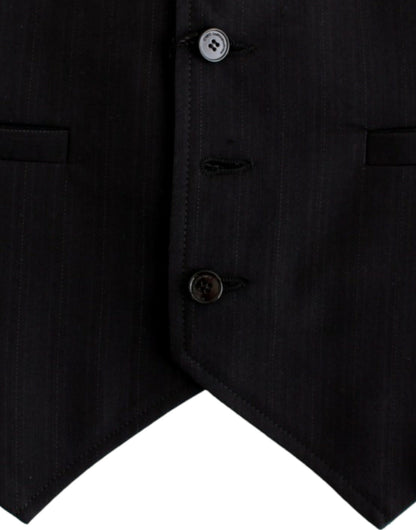 Cardigan décontracté à rayures élégant de style national - Mélange de coton