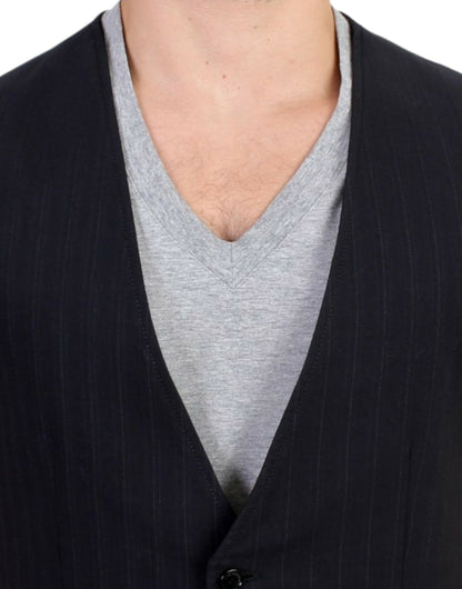 Cardigan décontracté à rayures élégant de style national - Mélange de coton
