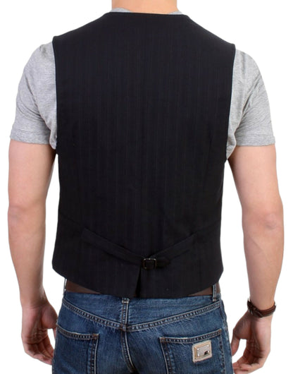 Cardigan décontracté à rayures élégant de style national - Mélange de coton
