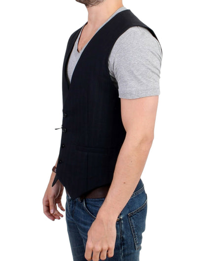 Cardigan décontracté à rayures élégant de style national - Mélange de coton