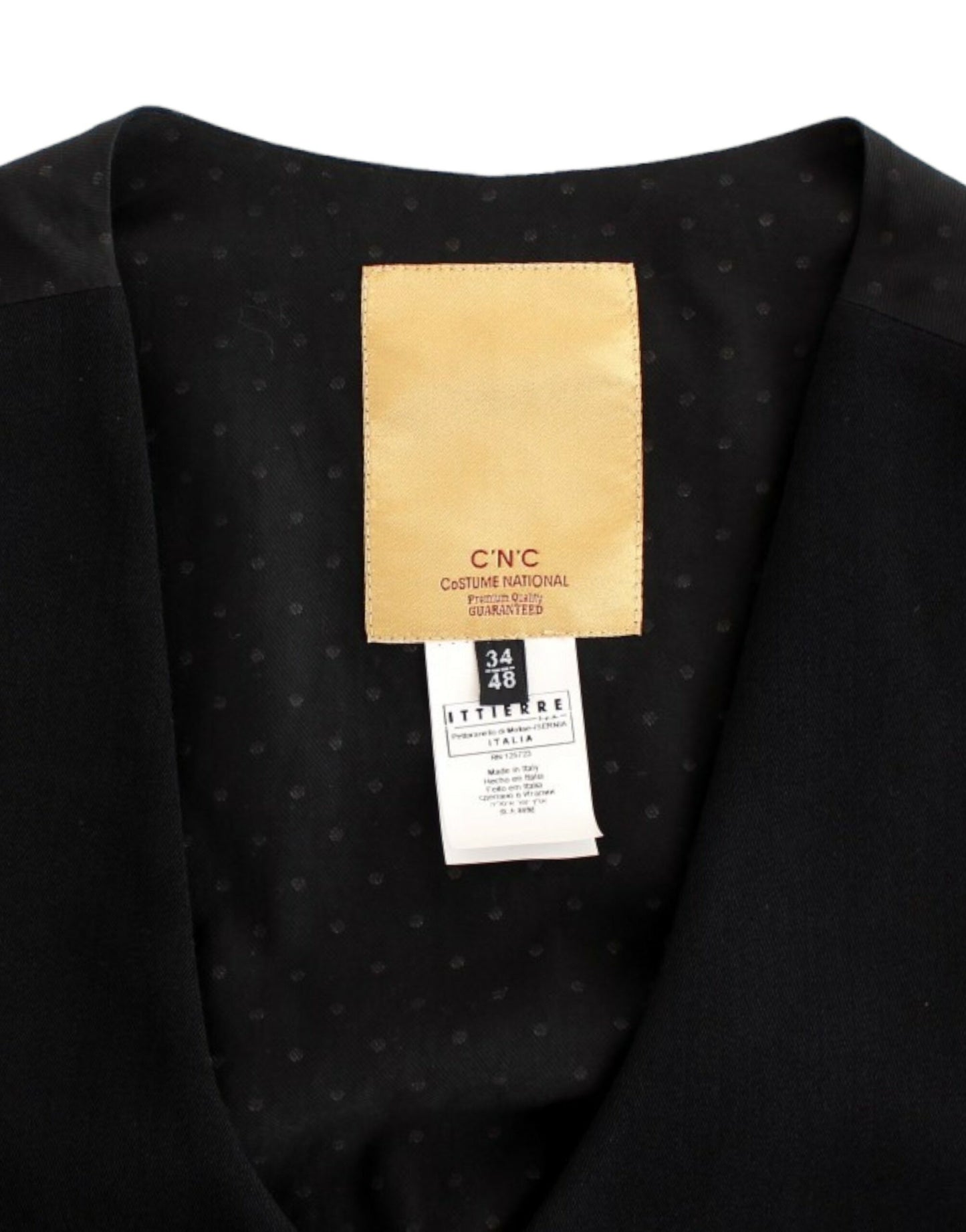 Costume National Élégant Cardigan Décontracté en Laine Mélangée Noire