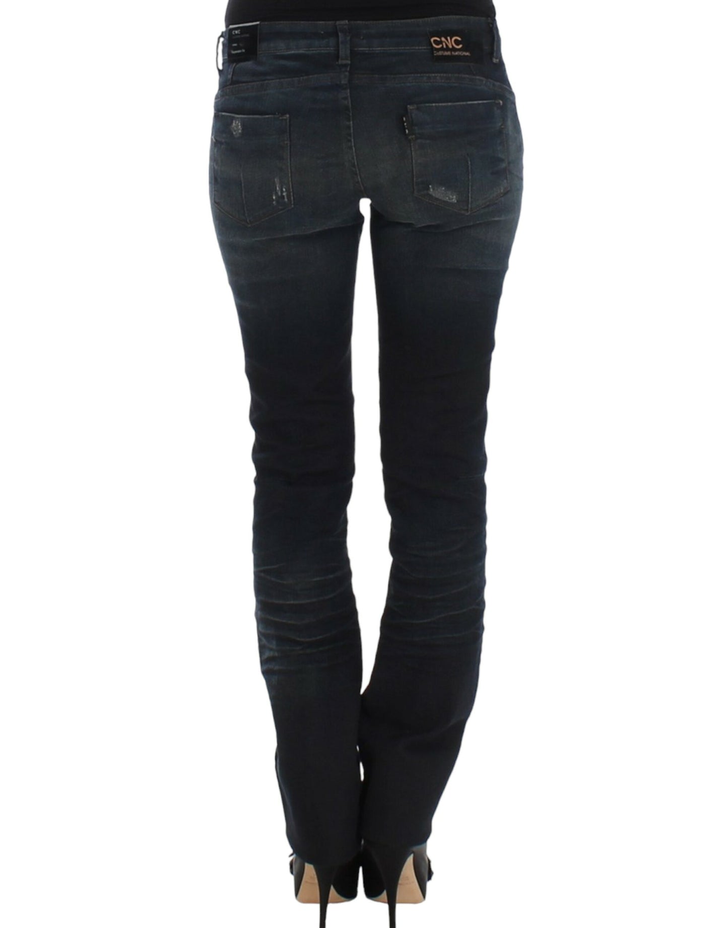 Jean super skinny bleu en denim Costume National Chic