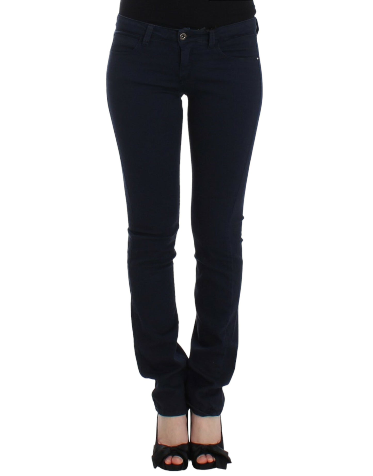 Costume National Chic Bleu Coupe Droite Denim Délice